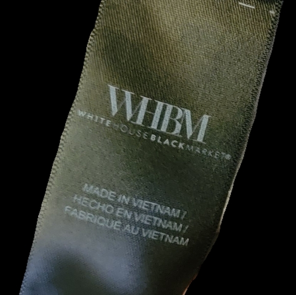 NWT, WHBM Blouse, Gray/Silver/Black/White, Size 2 - Picture 5 of 13